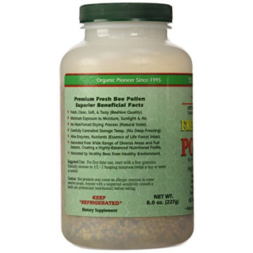 Y.S. Organics Fresh Bee Pollen Whole Granules, 8oz - Natural Health Boost