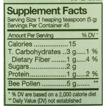 Y.S. Organics Fresh Bee Pollen Whole Granules, 8oz - Natural Health Boost