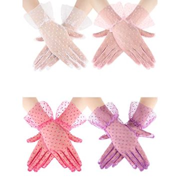 Geyoga Lace Gloves for Women Tea Parties and Events
