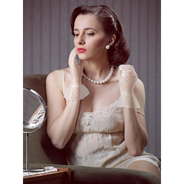 Geyoga Lace Gloves for Women Tea Parties and Events