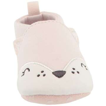 Gerber Baby Moccasins Crib Shoes Newborn Infant Neutral Boys Girls, Kitty Pink, 6 9 Months Unisex