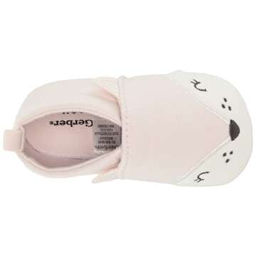 Gerber Baby Moccasins Crib Shoes Newborn Infant Neutral Boys Girls, Kitty Pink, 6 9 Months Unisex
