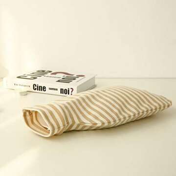 Fashy Hot Water Bottle with Organic Cotton Cover (Ivory, 67oz)