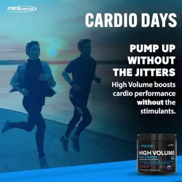 PEScience High Volume Nitric Oxide Booster Pre Workout Powder with L Arginine Nitrate, Raspberry Lemonade, 36 Scoops, Caffeine Free