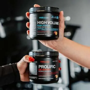 PEScience High Volume Nitric Oxide Booster Pre Workout Powder with L Arginine Nitrate, Raspberry Lemonade, 36 Scoops, Caffeine Free