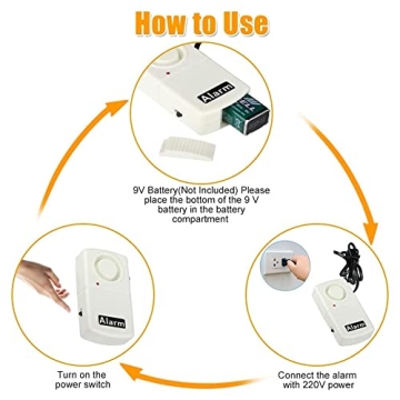 Watris Veiyi 120db Power Failure Alarm for Home & Office