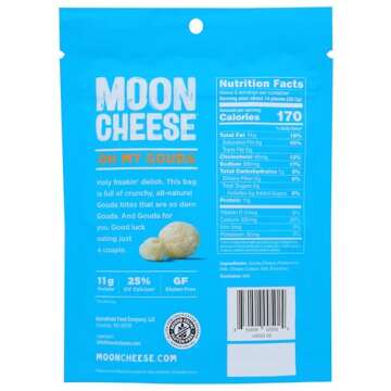 Moon Cheese - 100% Natural Cheese Snack - Gouda - 2 oz