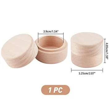 PH PandaHall Wooden Ring Box Holder for Wedding and Engagement