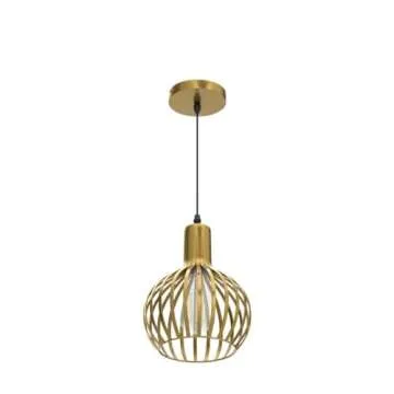 DLLT Gold Pendant Ceiling Light Fixture - Stylish & Adjustable