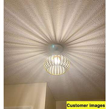 DLLT Gold Pendant Ceiling Light Fixture - Stylish & Adjustable