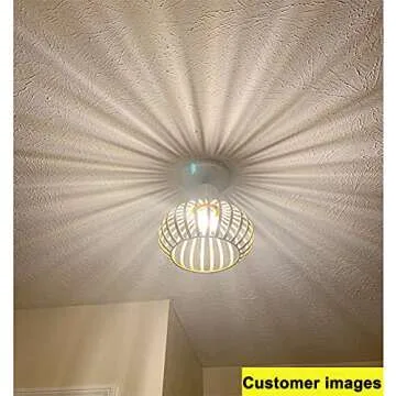 DLLT Gold Pendant Ceiling Light Fixture - Stylish & Adjustable