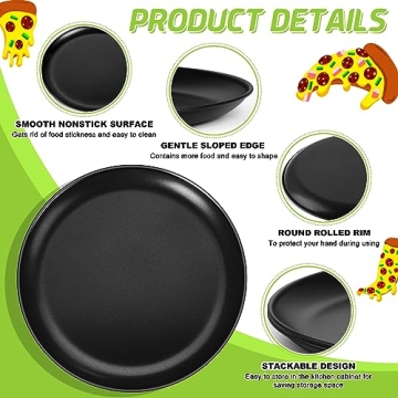 P&P CHEF 13½ Inch Pizza Pan Set - Durable & Non-toxic