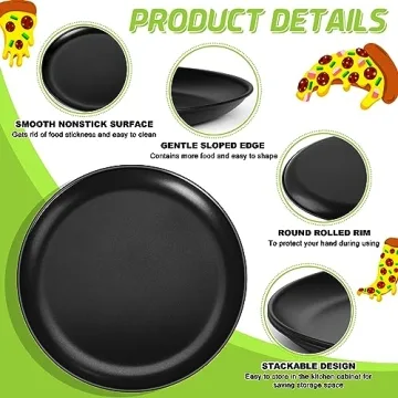 P&P CHEF 13½ Inch Pizza Pan Set - Durable & Non-toxic