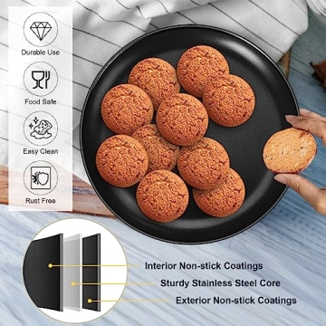 P&P CHEF 13½ Inch Pizza Pan Set - Durable & Non-toxic