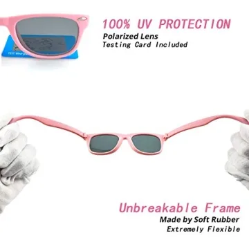 COASION Kids Polarized Sunglasses for Ages 3-9