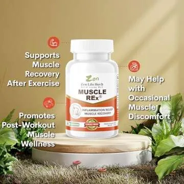 ZEN LIFE HERB Muscle REx Plant-Based Joint Support Capsules