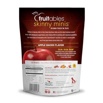 Fruitables Skinny Mini Dog Treats – Healthy Treats for Dogs – Low Calorie Training Treats – Fr...
