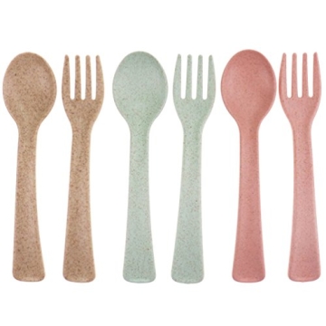 Eco-Friendly Toddler Silverware Set for 12-48 Months
