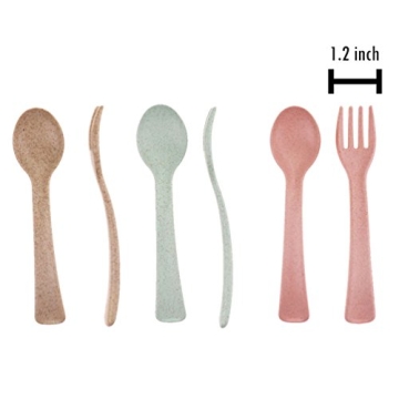 Eco-Friendly Toddler Silverware Set for 12-48 Months