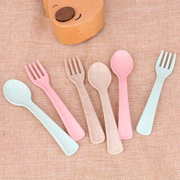 Eco-Friendly Toddler Silverware Set for 12-48 Months