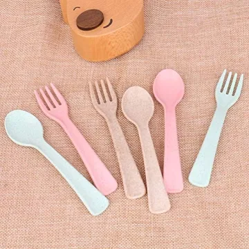 Eco-Friendly Toddler Silverware Set for 12-48 Months