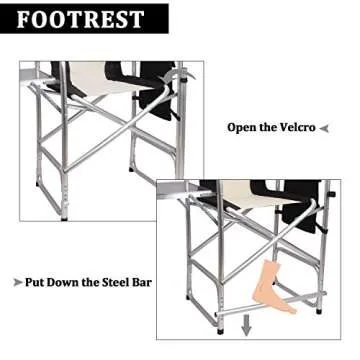 Tall Directors Chair for Camping and Makeup Jobs
