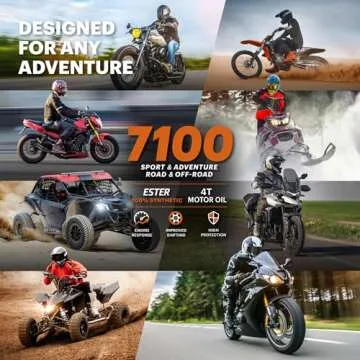 Motul 7100 4T 10W-40 Synthetic Oil for Motorcycles