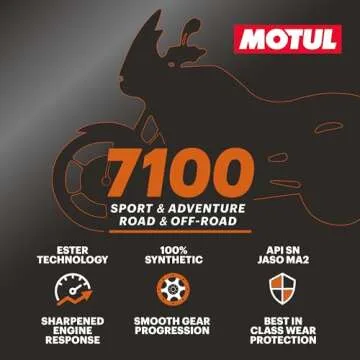 Motul 7100 4T 10W-40 Synthetic Oil for Motorcycles