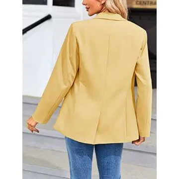 Cnkwei Women's Stylish Blazer with Pockets - Work & Casual