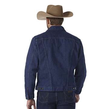 Wrangler mens Cowboy Cut Western Unlined Denim Jacket outerwear, Denim, Medium US