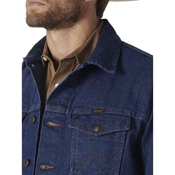 Wrangler mens Cowboy Cut Western Unlined Denim Jacket outerwear, Denim, Medium US