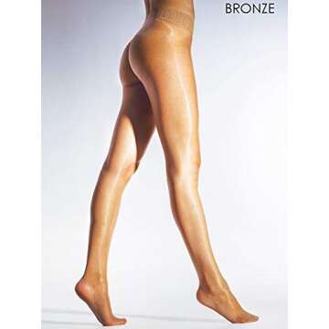 Cecilia De Rafael Gloss Libero Seamless Tights - XL Black