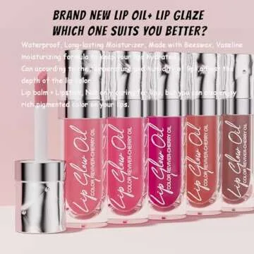 Moisturizing Lip Oil, Clear Lip Gloss Crystal Jelly Moisturizing Lip Oil, Moisturizing No-Sticky Transparent Plumping Lip Balm for Lip Care, Korean Fashion Lipstick Makeup Lip Care(Lip Gloss #08)
