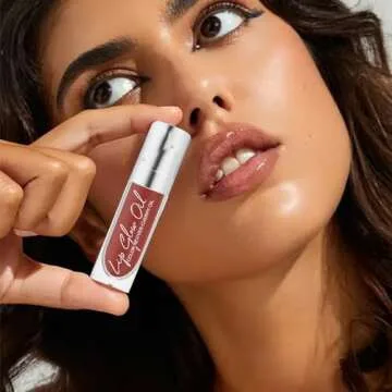 Moisturizing Lip Oil, Clear Lip Gloss Crystal Jelly Moisturizing Lip Oil, Moisturizing No-Sticky Transparent Plumping Lip Balm for Lip Care, Korean Fashion Lipstick Makeup Lip Care(Lip Gloss #08)