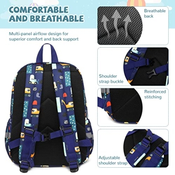 mygreen Toddler Backpack with Chest Strap for Kids