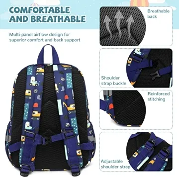 mygreen Toddler Backpack with Chest Strap for Kids