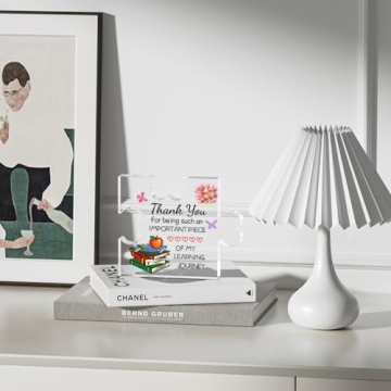 Elegant Acrylic Teacher Gift Plaque for Appreciation