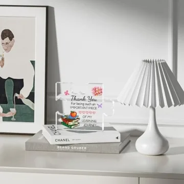 Elegant Acrylic Teacher Gift Plaque for Appreciation