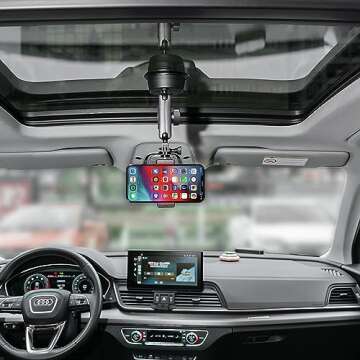 Suptig Suction Cup Mount, Camera Car Mount for Camera, Phone, Gopro, Canon, Nikon, Sony, Digital Camera, Car Windshield Dashboard Universal, Camera Suction Mount.