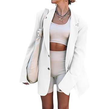 Grlasen Women Elegant Lapel Blazers for Any Occasion