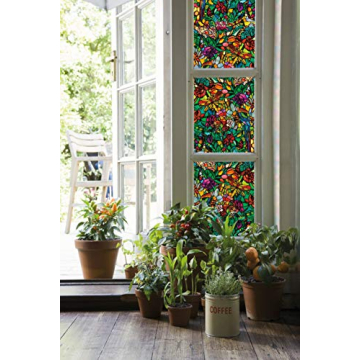 d-c-fix Floral Privacy Window Film for Home Decor