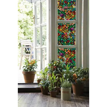 d-c-fix Floral Privacy Window Film for Home Decor
