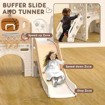 XJD 8 in 1 Toddler Slide Set for Indoor and Outdoor Fun