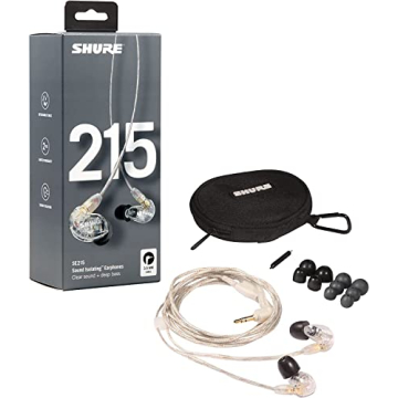 SHURE SE215 High Sound Isolation Earphones - Award Winning Sound