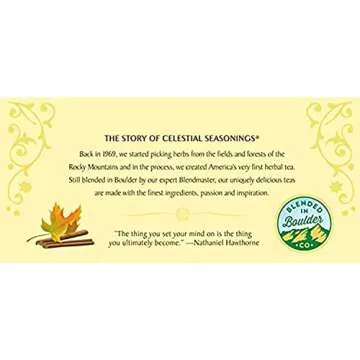 Celestial Seasonings Vermont Maple Ginger Herbal Tea, 20 Count