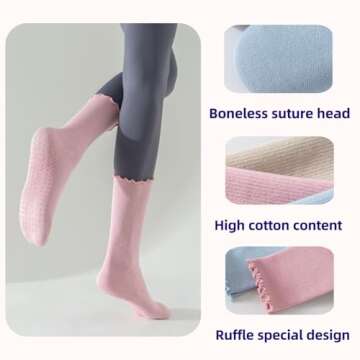 Culeotah Pilates Socks - Stylish Non-Slip Grippy Socks for Women