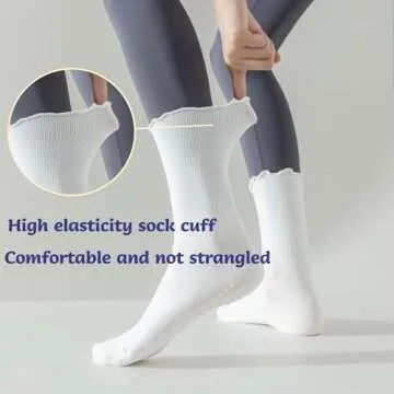 Culeotah Pilates Socks - Stylish Non-Slip Grippy Socks