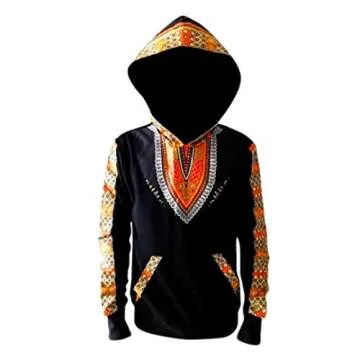Hybrid Fashionista Unisex Hoodie - Dashiki Hoodie Hoodie African Fashion (14)