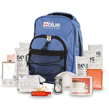 Blue Seventy-Two Emergency Backpack: Ultimate 72 Hour Survival Kit