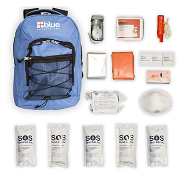 72 Hour Emergency Survival Backpack Kit - Blue Seventy-Two